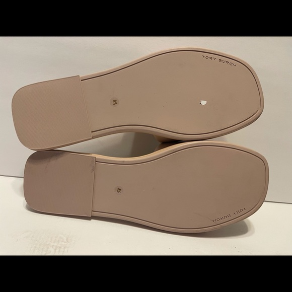 Tory Burch Double-T Padded Leather Slides 8.5 💗🤍 - Picture 12 of 12